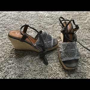 Anthropologie Wedges size 8 38